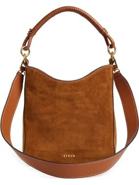 STAUD Mel Suede Shoulder Bag